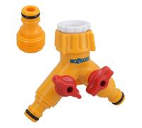 Hozelock Adattatore Connettore Doppio Rubinetto Tubo Giardino Irrigazione Cor...