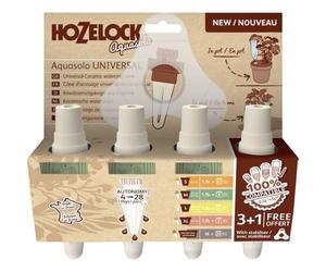 Hozelock Aquasolo® - Coni di irrigazione universali Extra Large per Bottiglie da 0,5 l a 2 l, per irrigazione Fino a 29 Giorni per Piante da Interni ed Esterni, con stabilizzatore, Ideale per vasi da