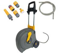 Hozelock - Avvolgitubo da giardino, con ruote, anti-piega, 40 m