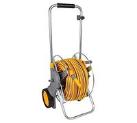 Hozelock Carrello AvvolgiTubo in metallo da 90 m preassemblato con 30 m, diam 19 mm