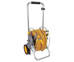 Hozelock Carrello AvvolgiTubo in metallo da 90 m preassemblato con 30 m, diam 19 mm
