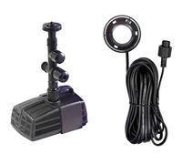 Hozelock Cascade 1500 + Illuminazione a LED, Nero