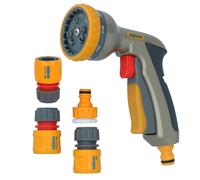 Hozelock Multi Plus Pistola a Spruzzo Ugello Acqua Tubo Tubo 8 Funzioni...