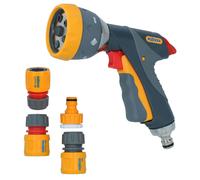 Hozelock Multi Spray Gun Pro Tubo Tubo Tubo Ugello Acqua 7 Funzioni Pulizia...