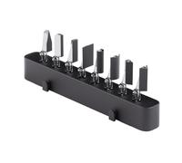 HOZO NeoSander Basic - Set di 8 testine abrasive con punte piatte, ad arco, semicilindrico, 45° e 90° per bordi, angoli e finitura superficiale fine