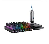 HOZO NeoSander Premium Combo - Mini levigatrice a movimento alternativo con 64 teste abrasive con codice colore, dock di ricarica e set di carta vetrata di base, idea regalo per stampa 3D, modellisti
