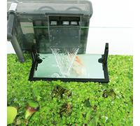 HOZOE Recinto per piante galleggianti per acquario, intercettazione di piante galleggianti da filtri e riscaldatori, altezza regolabile con livello dell'acqua, può essere utilizzato per acquari