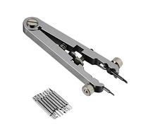 Hozora Kit di strumenti per la riparazione dell'orologio, 8 perni + Orologio Barella a molla Standard Pinza Remover Sostituire lo strumento di rimozione (Argento)