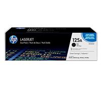 HP 125A CB540AD, Multipack da 2 Cartucce Toner Originali da 2200 Pagine, Compatibile con le Stampanti LaserJet CP1215, CM1312 MFP, CP1515n, CP1518n, Nero