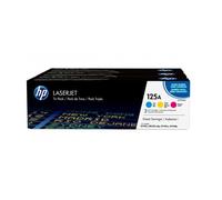 HP 125A LASERJET TONER CARTRIDGE CYAN+YELLOW+MAGENTA TRI-PACK