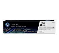 HP 126A CE310AD, Multipack da 2 Toner Originali HP da 1200 Pagine, Compatibile con le Stampanti HP LaserJet Pro CP1025 e CP1025nw, Nero