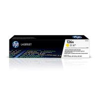 HP 126A CE312A Cartuccia Toner Originale, da 1000 Pagine, Compatibile con Stampanti HP LaserJet Serie Pro CP1000, Serie Pro 100 Color MFP M170 e Serie Pro TopShot M270, Giallo