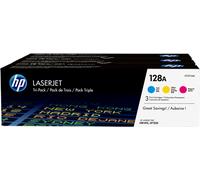 HP Confezione da 3 cartucce originali di toner ciano/magenta/giallo LaserJet 128A