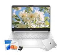 HP 14 computer portatile per studenti, nuova versione, processore Intel N150, Microsoft 365 di 1 anno, Windows 11 Pro, Copilot AI, batteria lunga, 16 GB di RAM, 128 GB UFS+256 GB Micro SD, argento