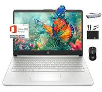 HP 14 Laptop Portatile Slim 2024 Display HD Micro-Edge, Processore Intel Quad-Core Pentium, 8GB RAM, 256GB SSD Wi-Fi, Webcam, Ricarica rapida, 1 anno MS 365, Batteria lunga, Win 11+MarxsolAccessory