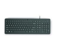 HP 150 Tastiera Cablata, Connessione con Cavo USB-A con la Lunghezza di 1 m, 12 Tasti Programmabili, Tastiera Qwerty, Layout Italiano, Compatibile con Windows 10 e 11, Nera