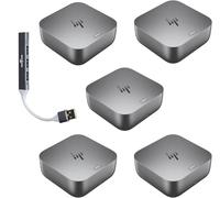 HP 180W G6 Thunderbolt 4 Ultra Dock Port Replicator Bundle w/DKZ Hub 9X481UT#ABA (Universal Thunderbolt/USB-C Docking Station, trasferimento dati a laptop di qualsiasi marca, cavo singolo per la