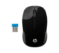 HP 200 Mouse Wireless, Tecnologia LED Rosso, Laser fino a 1000 DPI, 3 Pulsanti,