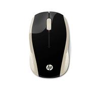 HP 200 Mouse Wireless, Tecnologia LED Rosso, Laser fino a 1000 DPI, 3 Pulsanti, Rotella Scorrimento, Ricevitore USB Wireless 2.4 GHz, Design Pratico e Confortevole, Ambidestro, Oro