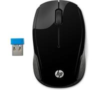 HP 200 Mouse Wireless, Tecnologia LED Rosso, Laser fino a 1000 DPI, 3 Pulsanti, Rotella Scorrimento, Ricevitore USB Wireless 2.4 GHz, Design Pratico e Confortevole, Ambidestro, Nero