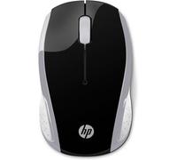 HP 200 Mouse Wireless, Tecnologia LED Rosso, Laser fino a 1000 DPI, 3 Pulsanti, Rotella Scorrimento, Ricevitore USB 2.4 GHz, Design Pratico e Confortevole, Ambidestro, Argento