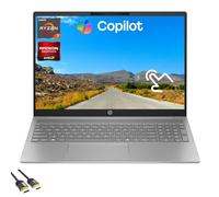 HP 2025 Omnibook 5 Touchscreen Laptop,16" FHD 2K Copilot AI Laptop, AMD Ryzen AI 7 350(50 TOPS NPU), 16 GB RAM LPDDR5x 2TB SSD, PDG HDMI Cable, US Version KB, WiFi 6, BT 5.4, Student & Business