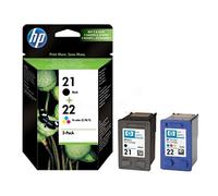 HP 21/22 Original Nero, Ciano, magenta, Giallo Multipack 2 pezzo(i)