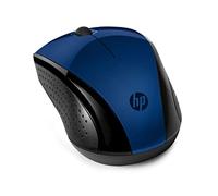 HP 220 Mouse Wireless, Tecnologia LED Blu, Sensore Ottico da 1300 DPI, 3 Pulsanti e Rotella di Scorrimento Integrata, Impugnature Pratiche e Funzionali, Ricevitore Nano Incluso, Design Moderno, Blu