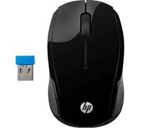 HP Mouse wireless 220 – sensore ottico 1300 DPI, LED blu, 3 pulsanti, ricevitore nano – Nero