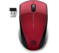 HP 220 Mouse Wireless, Tecnologia LED Blu, Sensore Ottico da 1300 DPI, 3 Pulsanti e Rotella di Scorrimento Integrata, Impugnature Pratiche e Funzionali, Ricevitore Nano Incluso, Design Moderno, Rosso