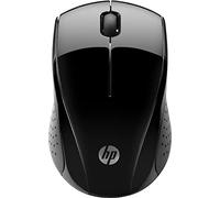 HP 220 Mouse Wireless, Tecnologia LED Blu, Sensore Ottico da 1300 DPI, 3 Pulsanti e Rotella di Scorrimento Integrata, Impugnature Pratiche e Funzionali, Ricevitore Nano Incluso, Nero