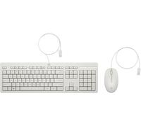 HP 225 - Tastatur-und-Maus-Set - 100% - full size - USB - QWERTZ - Deutsch - Cashmere White (86J24AA#ABD)