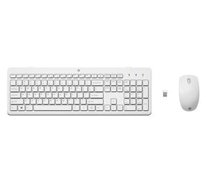 HP 230 Combo Tastiera e Mouse Wireless Bianco con Mouse Inclusa RF Senza Fili Bianco - Nouvo