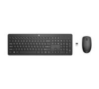 HP Wireless Mouse And Keyboard Combo TECLADO (Ingles) Y RATÃ“N INALÁMBRICOS 230 18H24AAABB, Aluminium, Nero