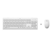 HP 230 WL Mouse+KB Combo WHT Wireless Mouse and Tastiera 1600 dpi 3L1F0AA