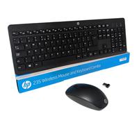 HP 235 Wireless Keyboard Mouse Set UK QWERTY 2.4GHz USB Silenzioso Low-Profil...