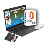 HP 250 G10 Computer Portatile Notebook, Intel Core i7-1355U 13th 10Core, fino a 5 GHz, Display 15.6'' FHD, Ram 32GB, SSD 1TB, Windows 11, Pronto all'uso con OFFICE 365, mouse usb + lettore dvd.