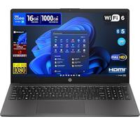 HP 250 G10 Notebook Portatile, Intel Core i3-1315U, 16 GB RAM DDR4, 1 TB SSD NVMe, Display 15.6" Full HD, Windows 11 Pro, Office 2021 Pro Plus, Pronto all'Uso