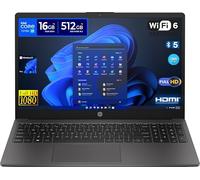 HP 250 G10 Notebook Portatile, Intel Core i3-1315U, 16 GB RAM DDR4, 512 GB SSD NVMe, Display 15.6" Full HD, Windows 11 Pro