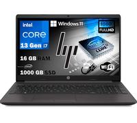 HP 250 G10, Pc portatile notebook Grey, Intel Core i7 13Th 10 Core, Ram 16Gb, SSD 1000Gb, Display 15.6" Full HD, Win 11 Pro, Open Office 2021,pronto all'uso