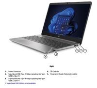 HP 255 G10 AMD Ryzen™ 5 7520U Computer portatile 39,6 cm (15.6") Full HD 8 GB DDR4-SDRAM 512 GB SSD Wi-Fi 6 (802.11ax) FreeDOS Argento