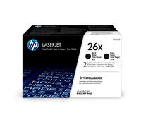 HP 26X CF226XD, Multipack da 2 Cartucce Toner Originali da 9000 Pagine, Compatibile con Stampanti LaserJet Serie Pro M402 e Serie Pro M426, Confezione da 2, Nero