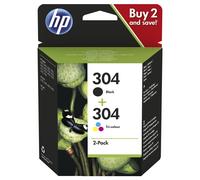 HP 2x Originale 304 Inchiostro Cartucce Envy 5020 5030 5032 5034 Deskjet 3735
