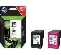 HP Confezione da 2 cartucce originali di inchiostro nero/tricromia 301