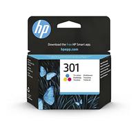 HP 301 Tricromia, CH562EE, Cartuccia Originale HP da 165 Pagine, Compatibili con Stampanti HP DeskJet Serie 1000, 3000, HP Envy Serie 4500 e 5500 e HP Officejet Serie 2600 e 4600
