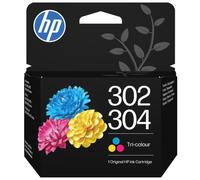 HP 302/304 Tricromia B7RT6AE, Cartuccia Originale da 100 Pagine, Compatibile con Stampanti serie DeskJet 1110, 2130, 2600, 3630, 3700, ENVY 4520, 5010, 5020, 5030, 5050 e OfficeJet 3830, 4650, 5200