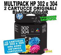HP 302 HP 304 ORIGINALE MULTIPACK 1 nero + 1 colore