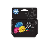HP 302 XL / 304 XL Cartuccia d'inchiostro differenti colori Originale B7RT8AE