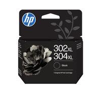 HP 302XL/304XL Nero B7RT9AE, Cartuccia Originale da 300 Pagine, Compatibile con Stampanti serie DeskJet 1110, 2130, 2600, 3630, 3700, ENVY 4520, 5010, 5020, 5030, 5050 e OfficeJet 3830, 4650, 5200