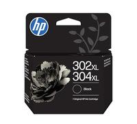 HP 302XL/304XL Nero B7RT9AE, Cartuccia Originale da 300 Pagine, Compatibile con Stampanti serie DeskJet 1110, 2130, 2600, 3630, 3700, ENVY 4520, 5010, 5020, 5030, 5050 e OfficeJet 3830, 4650, 5200